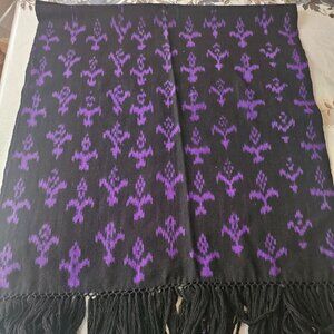 NWOT Batik Cotton Fringe Scarf